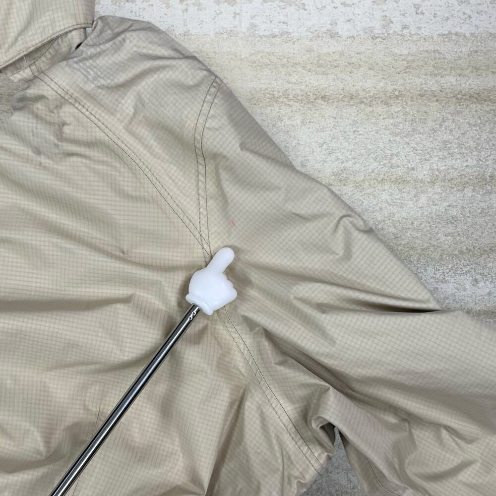 Vintage Y2K Patagonia Windbreaker Jacket Womens S Tan Trench Coat Style Length - Picture 7 of 7